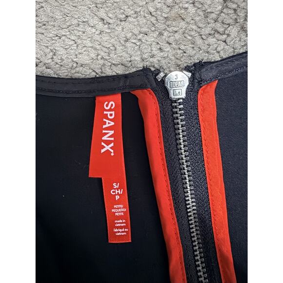 SPANX The Perfect Sleeveless Ponte Flare Stretch Jumpsuit Womens Size S Black - Picture 11 of 16